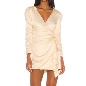 Song of Style Small Cream Satin Dala Mini Dress